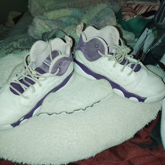 Jordan Other - Jordan White and Purple Athletic Shoes
